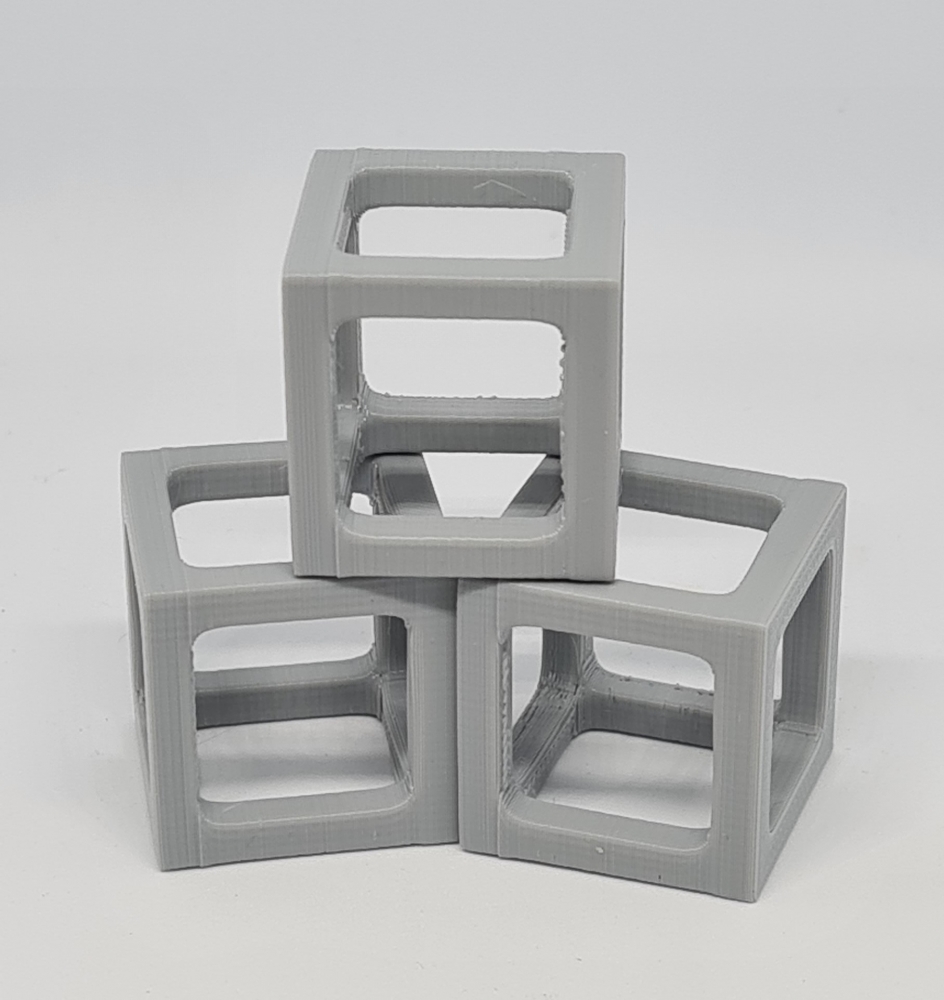 Bild 1 von Shrimp Cube Würfel 3 Stück 2.5x2.5x2.5cm verschiedene Farben  / (Farbe) Grau