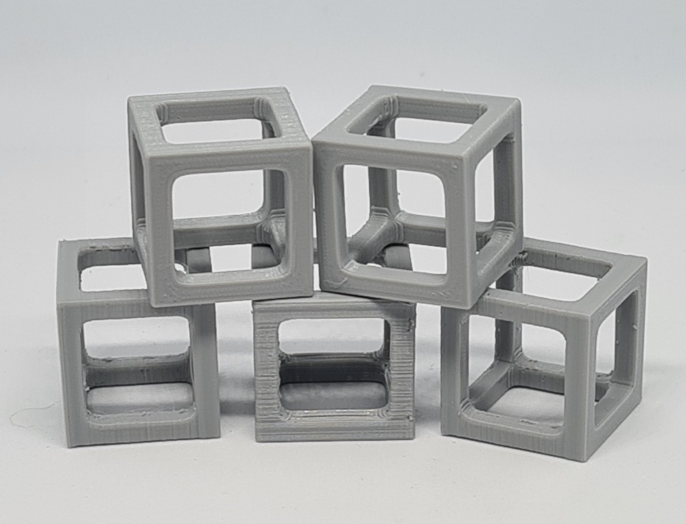 Bild 1 von Shrimp Cube Würfel 5 Stück 2x2x2cm verschiedene Farben  / (Farbe) Grau