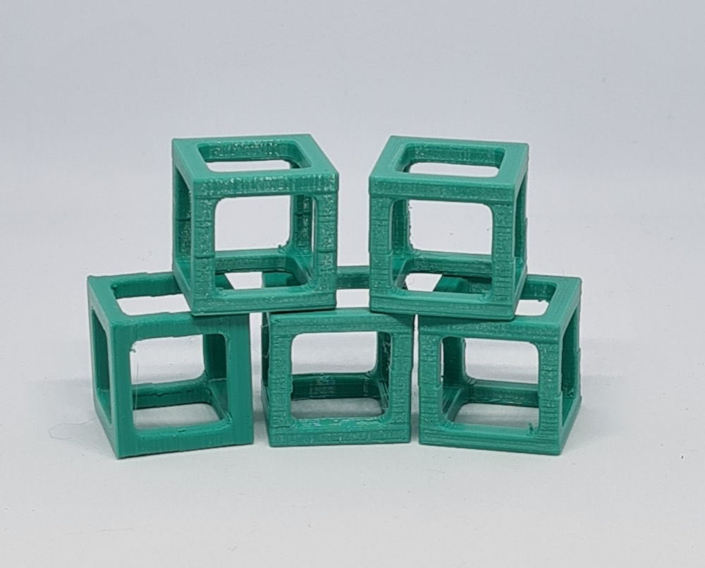 Bild 1 von Shrimp Cube Würfel 5 Stück 2x2x2cm verschiedene Farben  / (Farbe) Grün