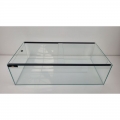 Aquarium 76x38x40/6mm inkl. Glasschiebeabdeckung - Schwarz für das IKEA Kallax Regal